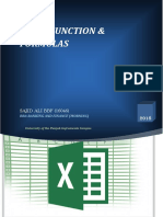 Excel function and formulas 