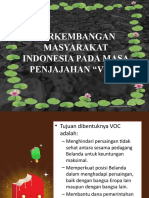 Perkembangan Masyarakat Indonesia Pada Masa Penjajahan