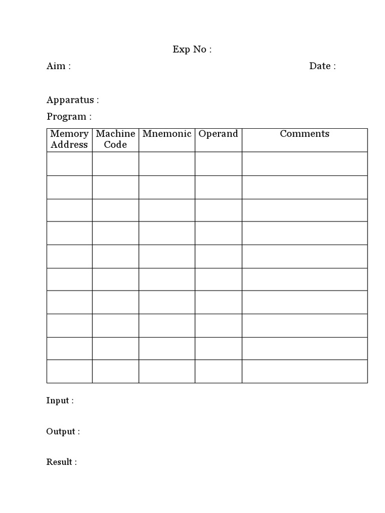 Assembly Language Experiment Log | PDF | Technology & Engineering