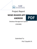 News Reader App For Android: Project Report