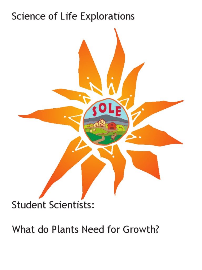 What Do Plants Need PDF PDF Soil Plants