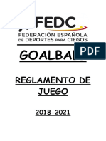 Reglamento de Juego de Goalball 2018-2021