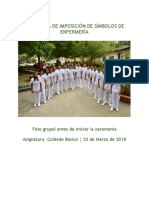 Ceremonia de imposición de símbolos enfermería