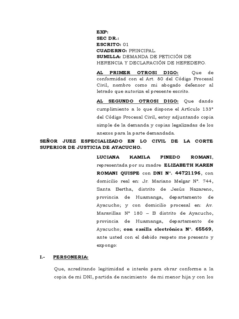 Ejemplo Carta De Herencia Modelo De Informe Images An vrogue.co