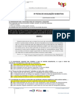 Avaliação de Geografia sobre Crescimento Urbano e Rede de Cidades