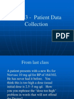 Rovers - CH - 3 - Patient Data