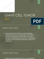 Giant Cell Tumor: Lnufqdmf Radiology