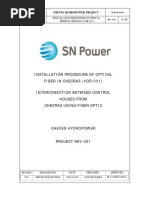 Procedimiento de Instalación de Fibra Optica