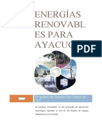 Energías Renovables para Ayacucho