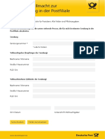 DP Postvollmacht Briefabholung 201801