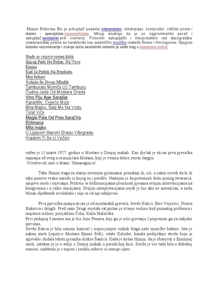 Himzo Polovina | PDF