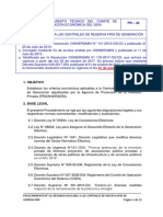 42 Régimen Aplicable A Las Centrales de Reserva Fría de Generación