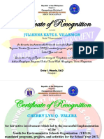 Certificate For SSG Officers
