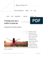 5 Consejos para Curar y Cambiar Tu Cuerpo Hoy Shannon O'Hara PDF