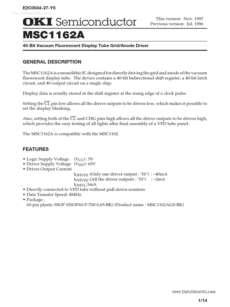 C1162 Oki PDF Vacuum Tube Logic Gate