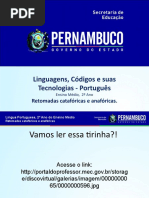 Retomadas Catafóricas e Anafóricas.