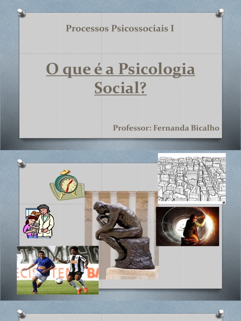 O Que É Psicologia Social | PDF | Psicologia Social | Psicologia