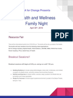 FINAL DRAFT Health and Wellness Family Night
