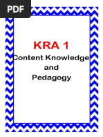 Content Knowledge and Pedagogy