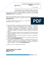 ANEXO 1. POLITICA DE SEGURIDAD Y SALUD EN EL TRABAJO v2