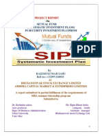 A Project Report: Mutual Fund (Systematic Investment Plans) in Security Investment Platfrom