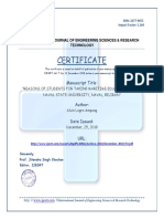 Certificate: Ijesrt