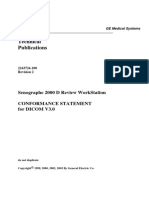 Technical Publications: Senographe 2000 D Review Workstation Conformance Statement For Dicom V3.0