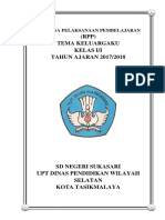 (RPP) Tema Keluargaku Kelas I/I TAHUN AJARAN 2017/2018: Rencana Pelaksanaan Pembelajaran