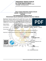 BAPETEN (NEA) License PT. BES