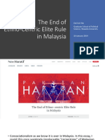 Presentation - End of Ethno-Centric Elite Rule in Malaysia