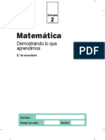 Cuadernillo Entrada2 Matematica 2do Grado