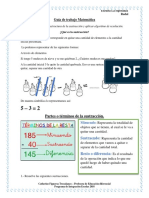 Guía de Trabajo Matemática Tercero Sustracción