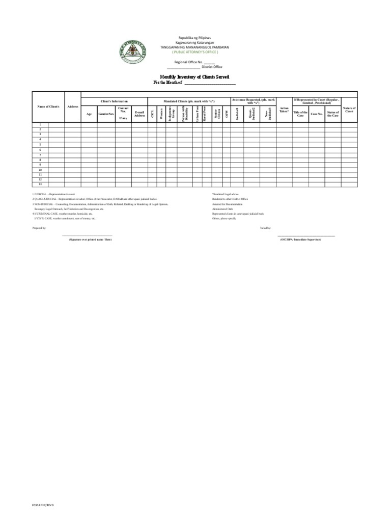 Pao Form PDF Common Law Government