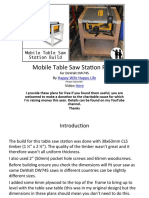 Mobile Table Saw Station Plans New