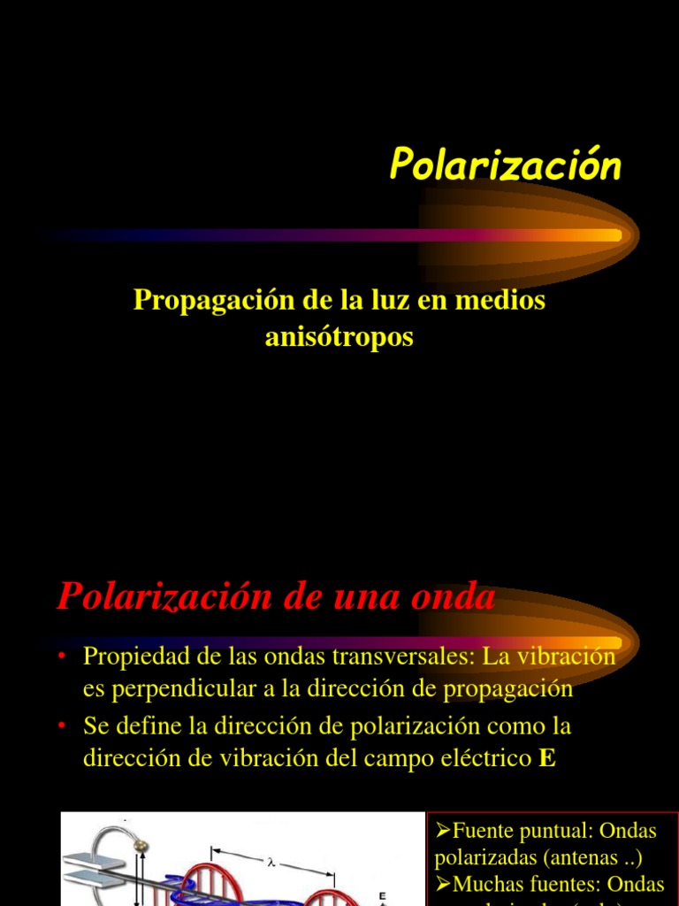 Paquete de 4 Diapositivas de Polarización Lineal para Física Educativa 
