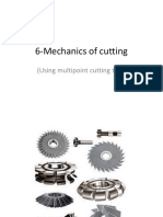6-Mechanics of Cutting: (Using Multipoint Cutting Tool)