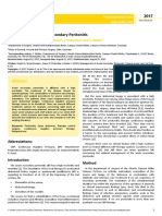 Management of Acute Secondary Peritonitis: Imedpub Journals