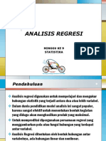 Statistika MG 10 Analisis Regresi