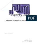 Respuesta en Frecuencia de Los Sistemas de Control