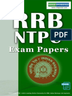 RRB NTPC Previous Year Exam Papers e Book 2012 2016 PDF