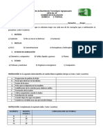 Examen Quimica 1 2°parcial