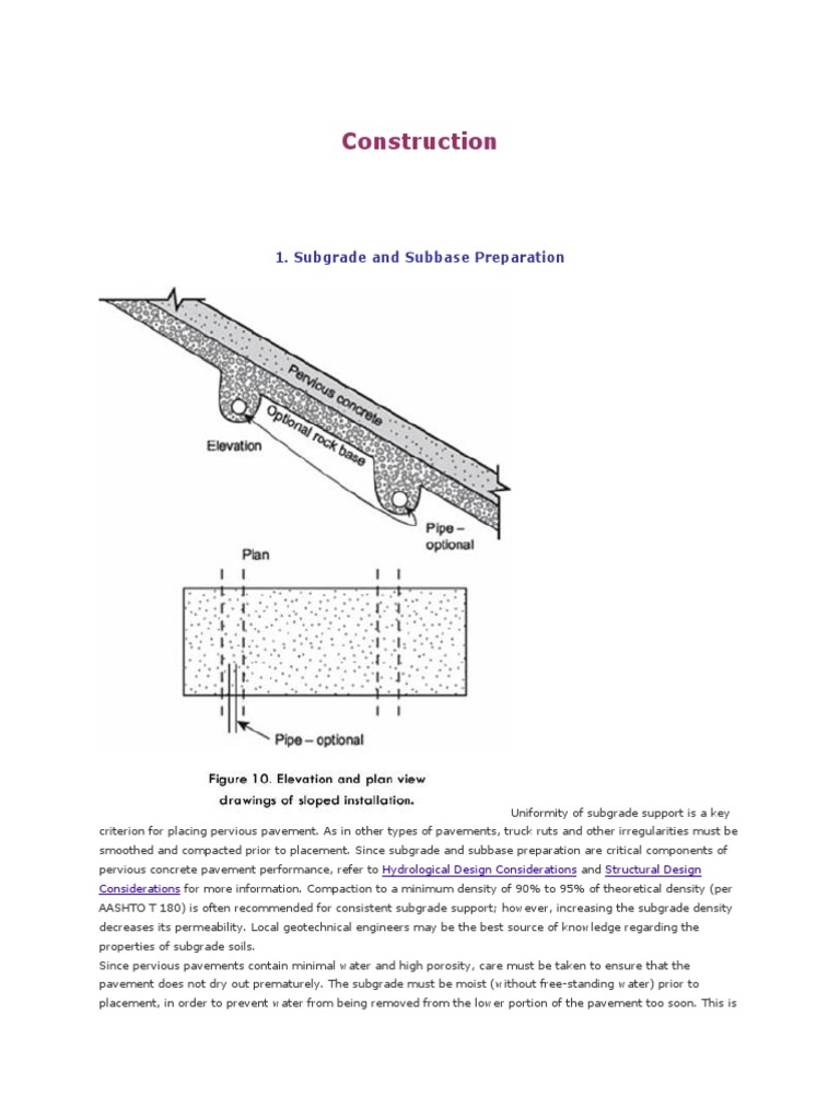 Pervious Concrete Driveway Guide | PDF | Road Surface | Concrete