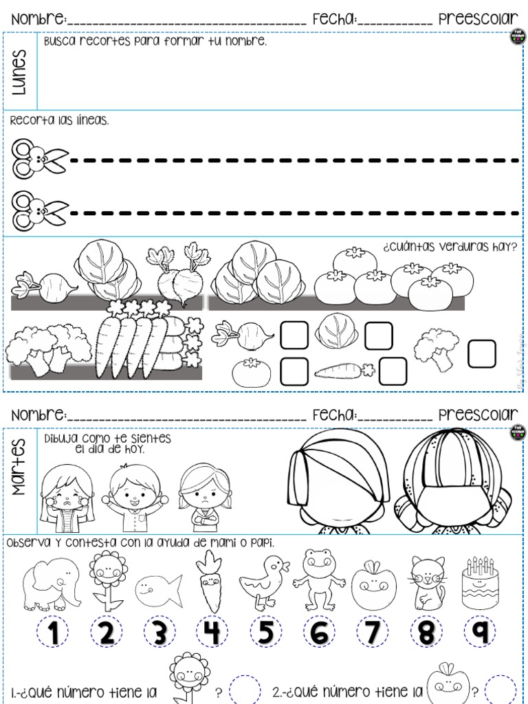 Tareas Preescolar-Star Creando. Material Gratuito PDF | PDF | Ocio