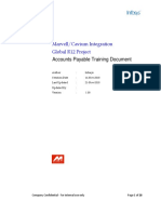 Marvell/Cavium Integration Global R12 Project: Accounts Payable Training Document