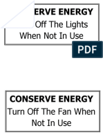 Conserve Energy