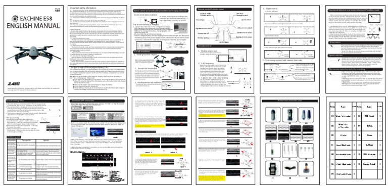 Eachine E58 User Manual PDF PDF | Business