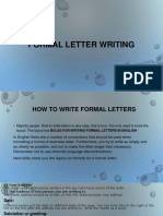Formal Letter Writing PUBLISHED