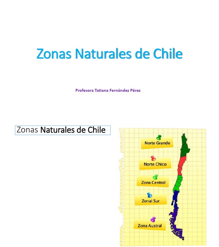 5° Mapa Zonas Naturales de Chile | PDF