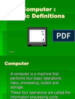 Computer Basic Definitions