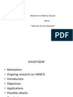 Welcome To Webinar Session About "Vehicular Ad-Hoc Network"